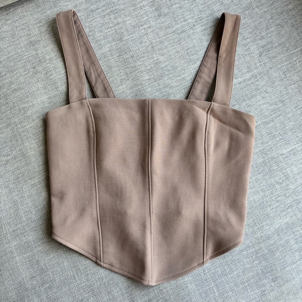 Abercrombie & Fitch Light Brown Corset Top